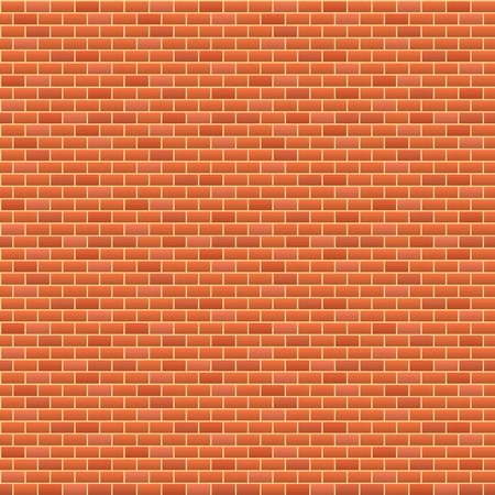 vector illustration. seamless background. red brick walのイラスト素材