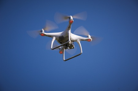 Close up of quadrocopter outdoors.の写真素材