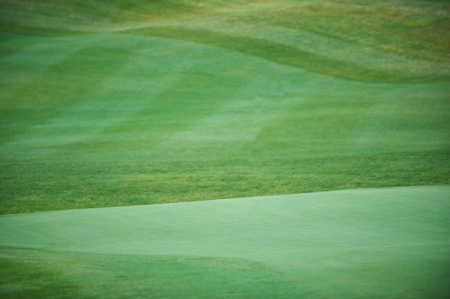 Aerial view of a golf courseの写真素材