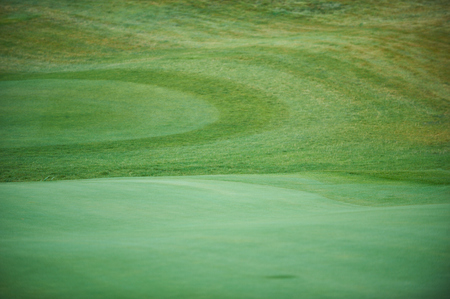 Aerial view of a golf courseの写真素材