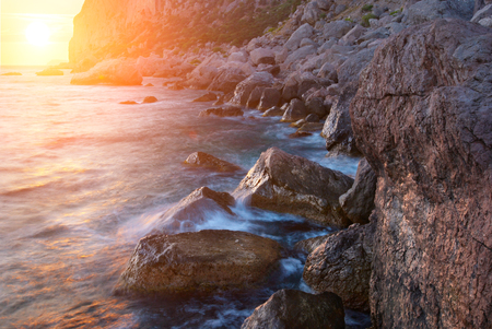 Colorful sunny seascapeの写真素材