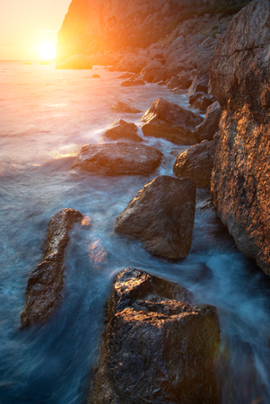 Colorful sunny seascapeの写真素材