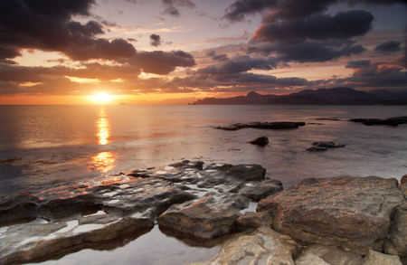 Colorful sunny seascapeの写真素材