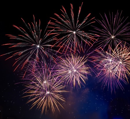 New Year celebration fireworksの写真素材