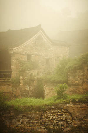 Beautiful architecture in Ancient Wudang temple, WudangShanの写真素材