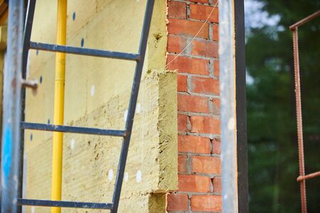 Building Site With House Under Construction.の写真素材
