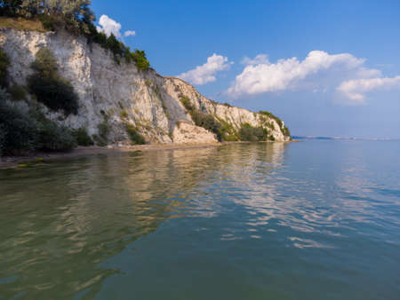 Aerial view of the scenic Cliffs on a sea coast.
