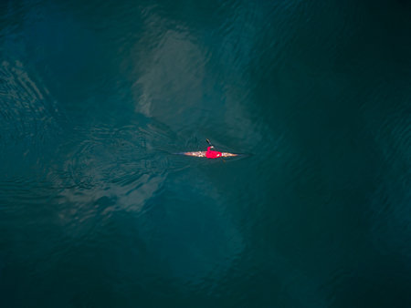 open water sport kayak aerial view