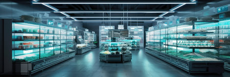 Supermarket of future, generative AIの素材