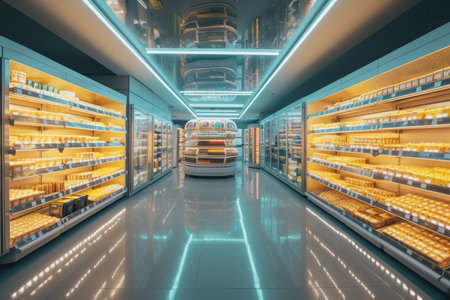 Supermarket of future, generative AIの素材
