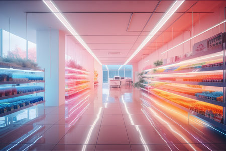 Supermarket of future, generative AIの素材
