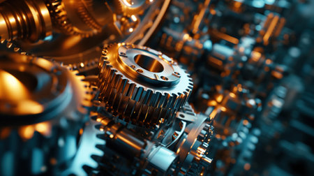 intense heat and glow of the metal parts are captured up close, highlighting the precision and power of modern manufacturing processesの素材