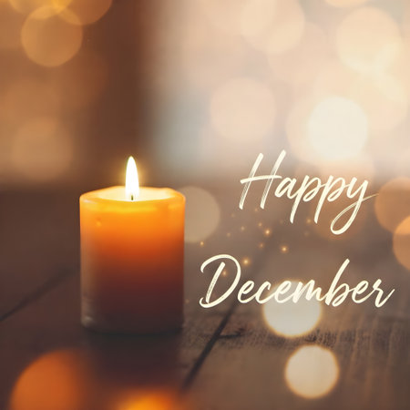 Welcome the most wonderful time of the year with this stunning "December" text designの素材