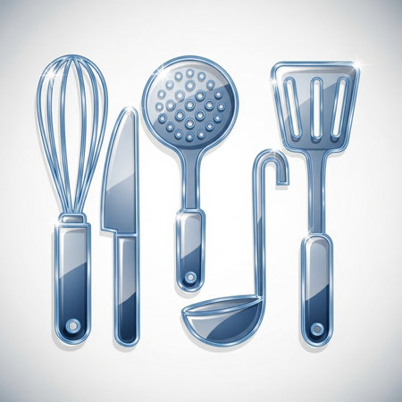 Kitchen utensils set. Vector illustration for your design.のイラスト素材
