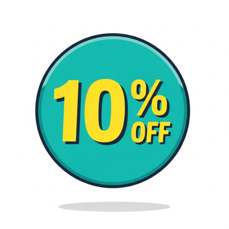 Sale 10% off circle icon. Circle design. vector illustration.
