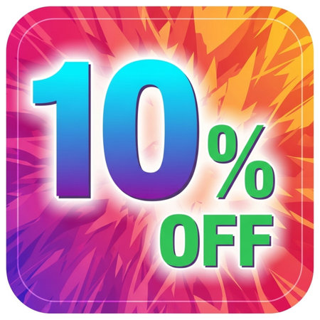 Sale 10 percent off icon, label, badge or sticker.のイラスト素材
