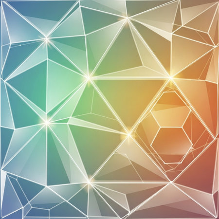 Abstract polygonal background. Vector illustration. Gradient mesh.