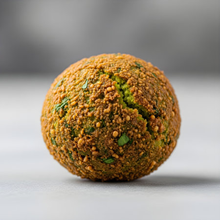 Crispy Golden Falafel Balls Close Upの素材