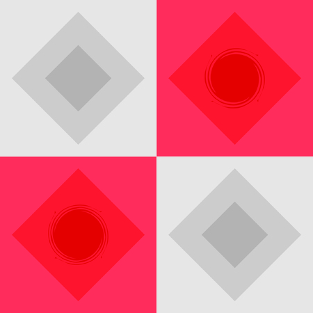 Red patternのイラスト素材