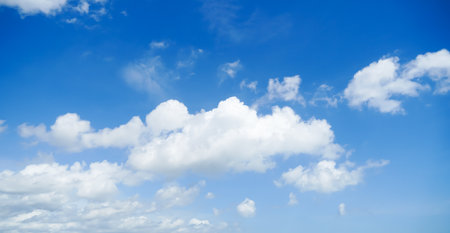 Blue sky background with tiny clouds. White clouds and blue sky. Clouds with background.