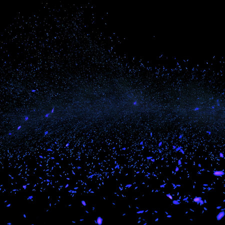 Firework spark in high speed with black background. Fire sparks of metal welding background. Burning sparklers with many beautiful sparks on black background.の素材