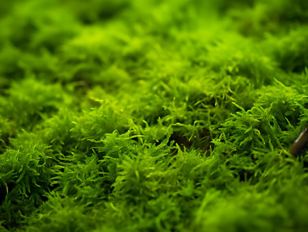 top view green moss for background texture close up. Green moss texture background from above. Moss background, green moss background, Wallpaper, Texture.の素材