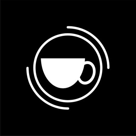 logo cafe. can be used for social media purposes, cafe logos, coffee product logos, company logos and othersのイラスト素材