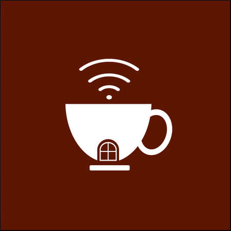 logo cafe. can be used for social media purposes, cafe logos, coffee product logos, company logos and othersのイラスト素材