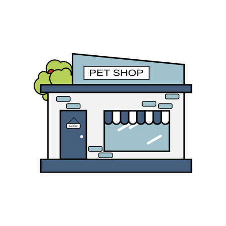 shop icon, can be used for social media purposes, advertisements, motion videos, company, and othersのイラスト素材