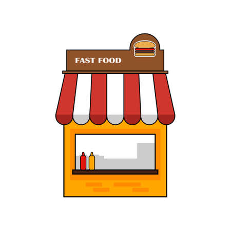 shop icon, can be used for social media purposes, advertisements, motion videos, company, and othersのイラスト素材
