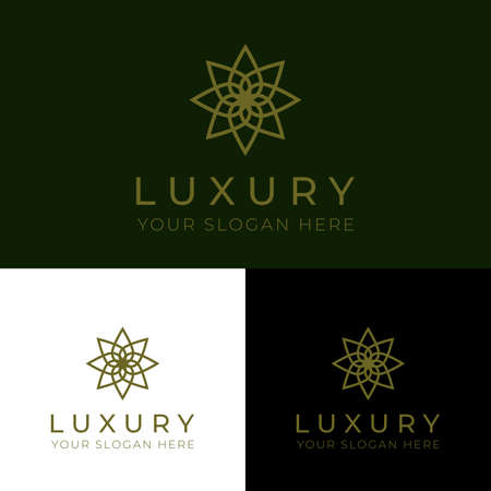 Luxury, modern, icon template. great for a company with elegant, high-class business.のイラスト素材
