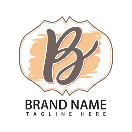 B Letter Logo Icon Vector Artのイラスト素材