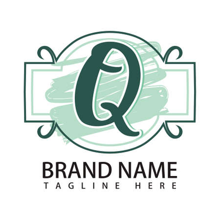Q Letter Logo Icon Vector Artのイラスト素材
