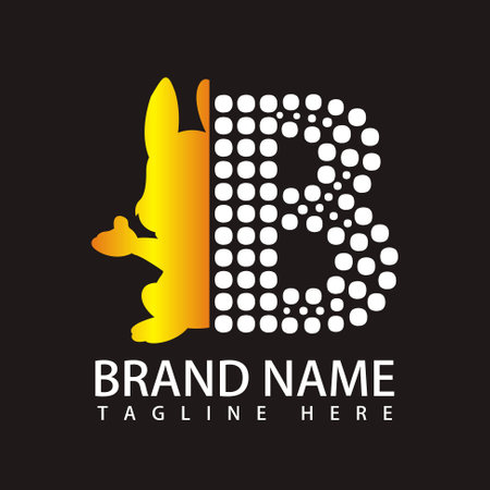 B Letter Logo Vectorのイラスト素材