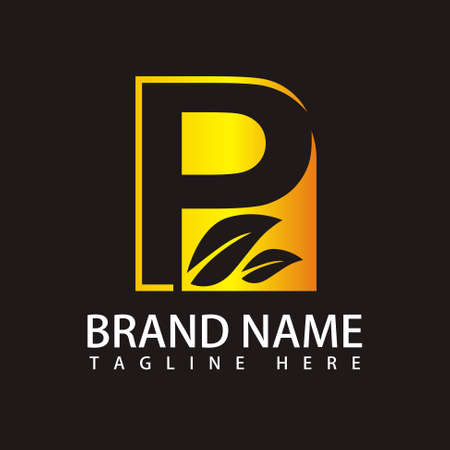 P Letter Logo Vector Artのイラスト素材