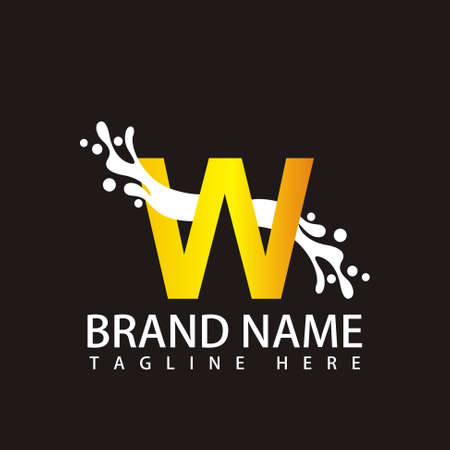 W Letter Logo Vector Artのイラスト素材