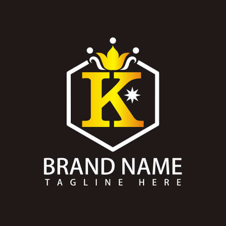 K Letter Logo Vector Artのイラスト素材