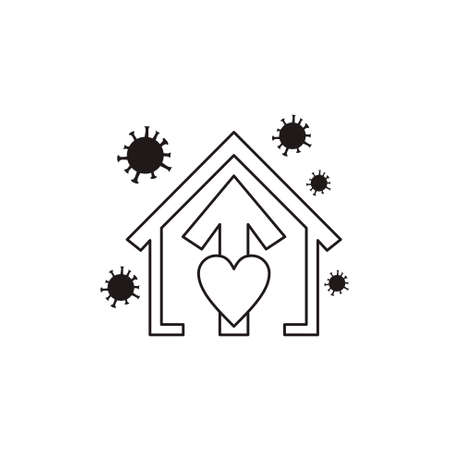 icons on the theme of coronavirus, contains icons such as an antiseptic, handwashing, masks, bacteria, sneezing, temperature, virus, thin lines, editable stroke, vector.のイラスト素材