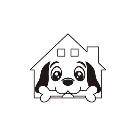 Animal House Icon Business - Best For You Business Mascot - Premium Vector - Pet Shopのイラスト素材
