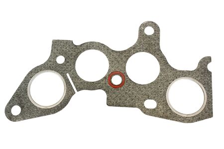 Asbestos fabric strip for connecting the exhaust manifold to the engine of the car