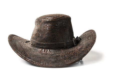 Cowboy hat isolated on white backgroundの写真素材