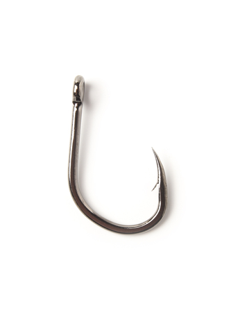 Fishing hook isolated on whiteの写真素材