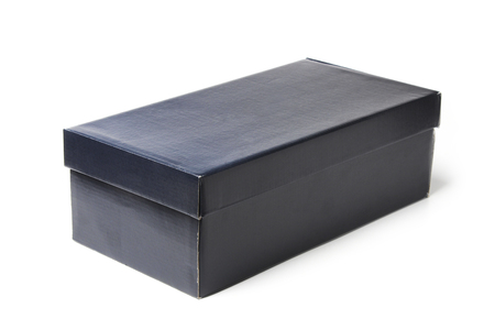 Shoebox closeup isolated on white backgroundの写真素材