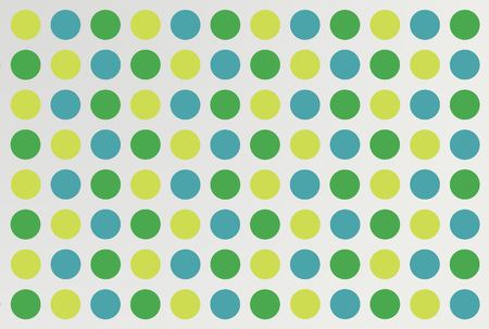 Colorful dot pattern on gray gradient background