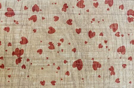 Create texture and smal red heart  in double exposure