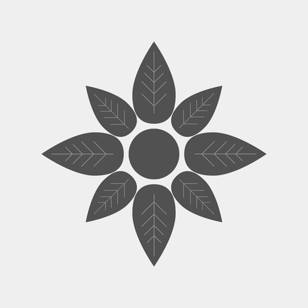 Flower Icon flatのイラスト素材