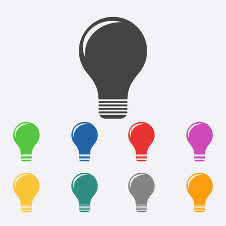 Light lamp sign icon.のイラスト素材