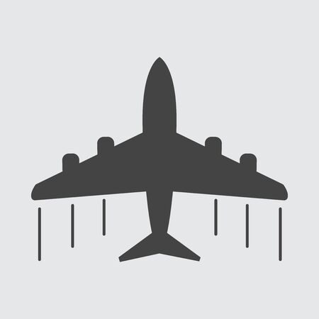 Airplane icon Vector flatのイラスト素材