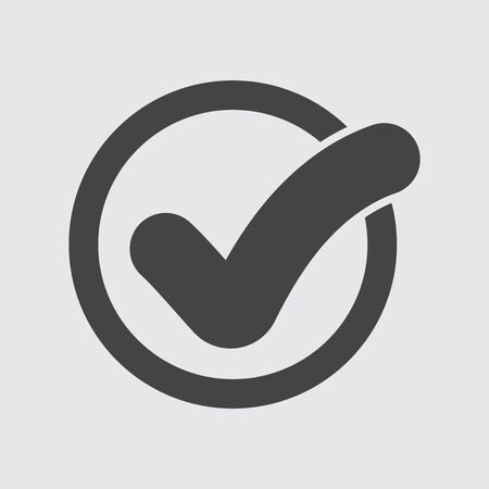 Check mark button.のイラスト素材