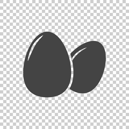 Egg Icon. Flat vector illustration on isolated backgroundのイラスト素材